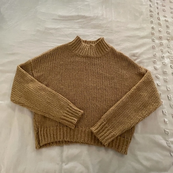 Garage mustard/brown turtleneck sweater - Picture 5 of 5